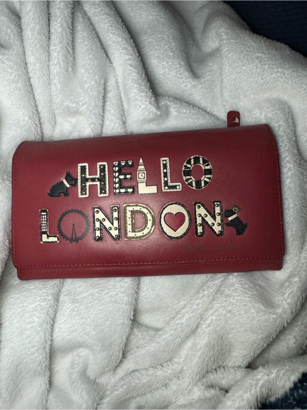 Red "Hello London" Radley London  Wallet